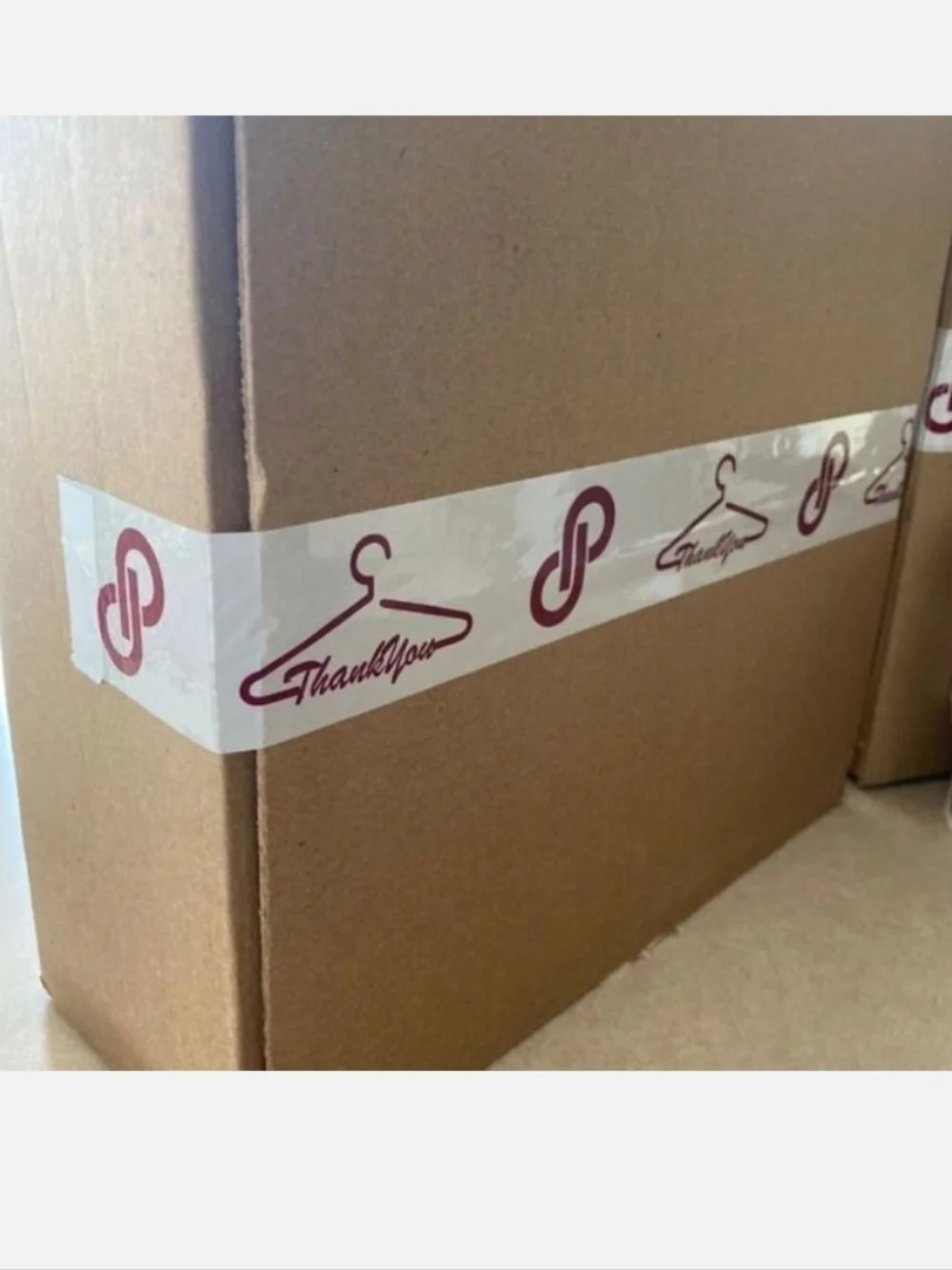 Tape Thank You Shipping and packaging Designer Logo Posh Office Unisex